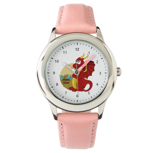Dragon cartoon horloge (Voorkant)