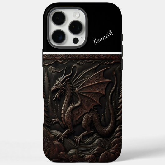 Dragon Carving op de top van de berg Case-Mate iPhone Case (Achterkant)
