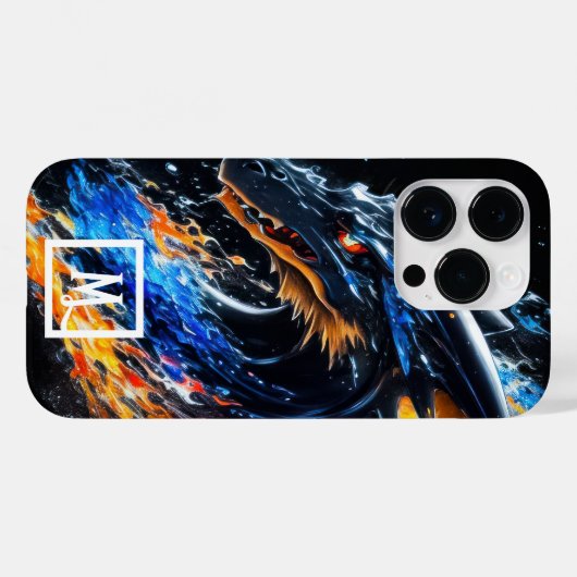 Dragon Case-Mate iPhone Case (Achterkant (horizontaal))