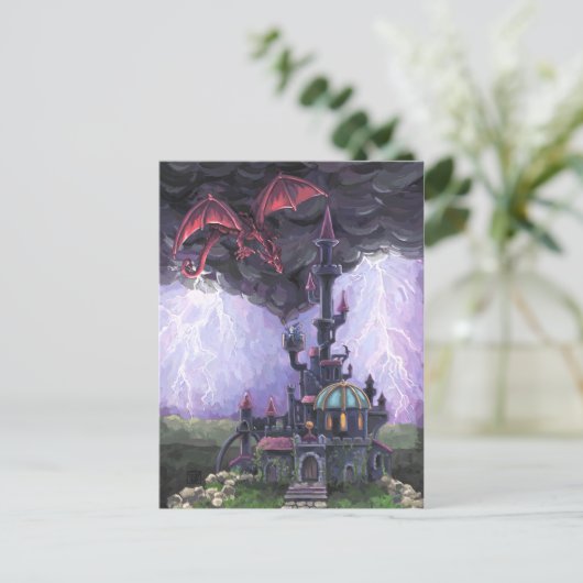 Dragon Castle Briefkaart (Staand voorkant)