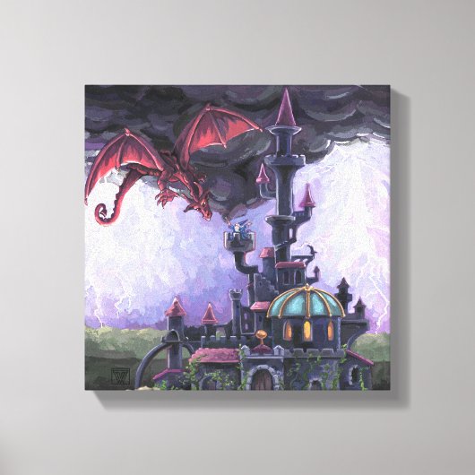 Dragon Castle Canvas Afdruk (Voorkant)