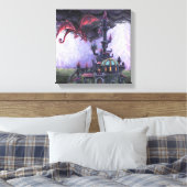 Dragon Castle Canvas Afdruk (Insitu (Slaapkamer))