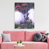 Dragon Castle Canvas Afdruk (Insitu (Woonkamer))