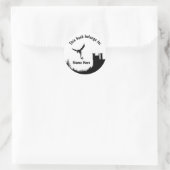  Dragon & Castle dit boek behoort tot Ronde Sticker (Tas)