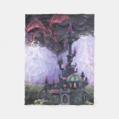 Dragon Castle Fleece Deken (Voorkant)