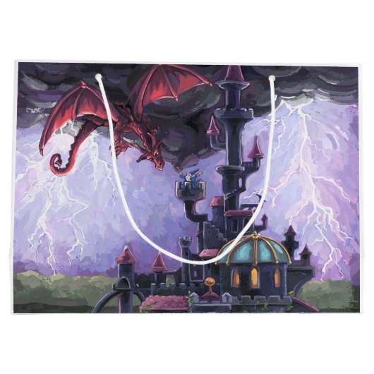Dragon Castle Large Cadeautasje (Achterkant)