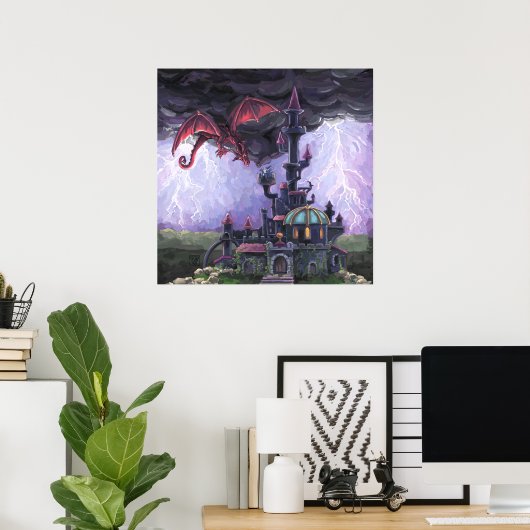 Dragon Castle Poster (Thuiskantoor)