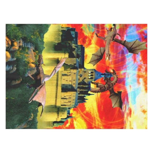 Dragon Castle Tafelkleed (Voorkant (Horizontaal))