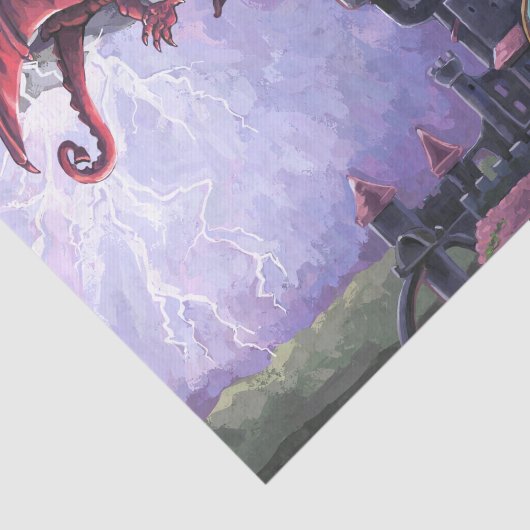 Dragon Castle Tissuepapier (Detail)