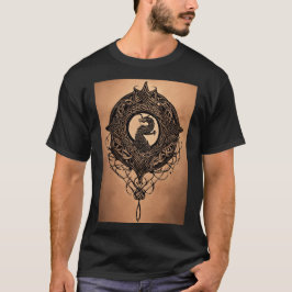 Dragon celtic zwart grijs abstract tattoo shirt