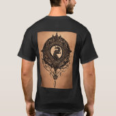 Dragon celtic zwart grijs abstract tattoo shirt (Achterkant)