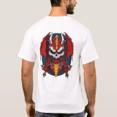 Dragon Chic Skull - Schattige anime-geïnspireerd T-shirt (Achterkant)