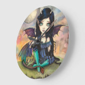 Dragon Child Cuge Big-Eye Fairy en Dragon Grote Klok (Hoek)