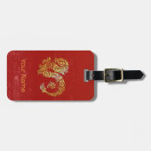 Dragon Chinese Zodiac Horoscoop sterrenbeeld Bagagelabel (Voorkant horizontaal)