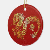 Dragon Chinese Zodiac Horoscoop sterrenbeeld Keramisch Ornament (Links)