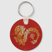 Dragon Chinese Zodiac Horoscoop sterrenbeeld Sleutelhanger (Voorkant)