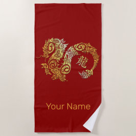 Dragon Chinese Zodiac Horoscoop sterrenbeeld Strandlaken