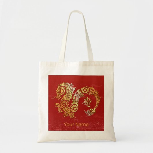 Dragon Chinese Zodiac Horoscoop sterrenbeeld Tote Bag (Voorkant)