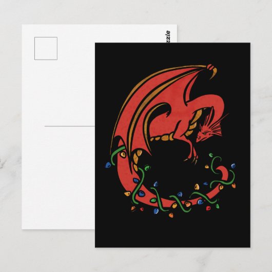 Dragon Christmas Briefkaart (Voorkant / Achterkant)