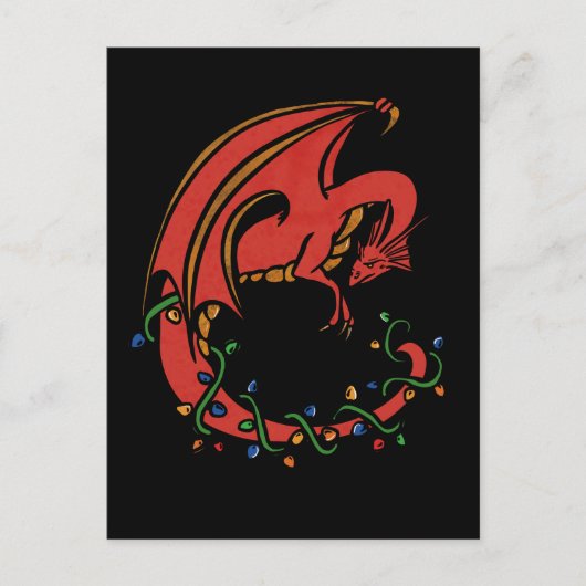 Dragon Christmas Briefkaart (Voorkant)