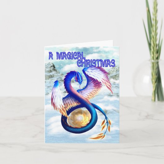 Dragon Christmas Design Kaart (Voorkant)