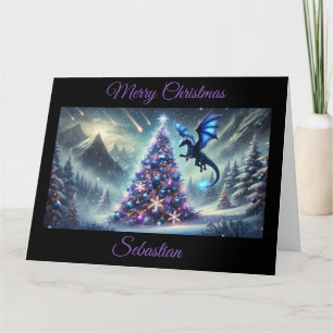 Dragon Christmas Fantasy Kaart