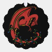 Dragon Christmas Ornament Kaart (Voorkant)