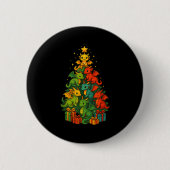 Dragon Christmas Tree Funny Dragon Xmas  Ronde Button 5,7 Cm (Voorkant)