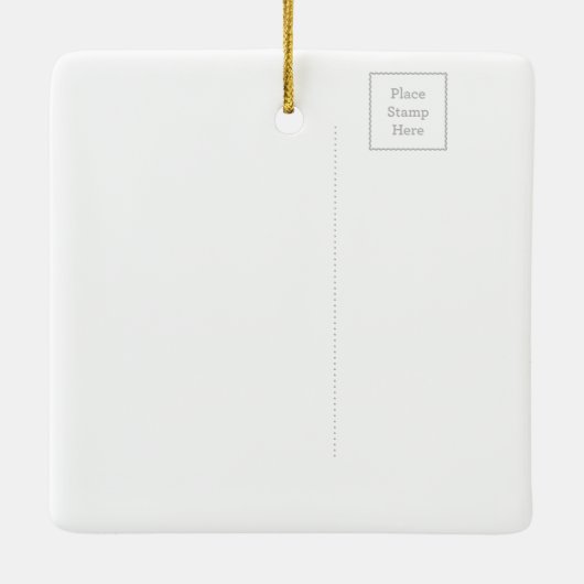 Dragon Christmas Tree Holiday Ceramic Ornament (Achterkant)