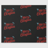 Dragon Christmas Wrapping Paper Cadeaupapier (Vlak)