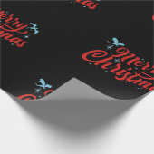 Dragon Christmas Wrapping Paper Cadeaupapier (Hoek)