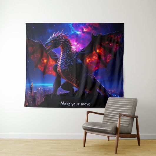 Dragon City 001 Tapestry Wandkleed (In Situ (horizontaal))