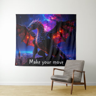Dragon City 001 Tapestry Wandkleed