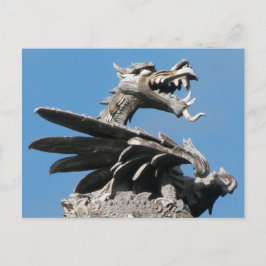 Dragon, City Hall Cardiff, Wales, Verenigd Koninkr Briefkaart