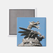 Dragon, City Hall Cardiff, Wales, Verenigd Koninkr Magneet (Voorkant / Achterkant)