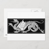 dragon-clipart-9- briefkaart (Voorkant / Achterkant)