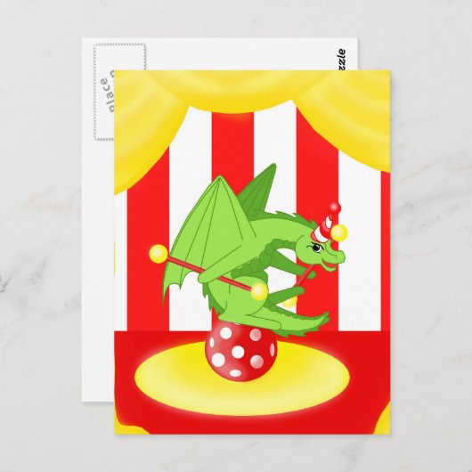 Dragon Clowne Briefkaart (Voorkant / Achterkant)