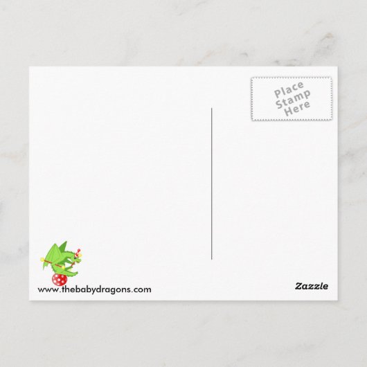 Dragon Clowne Briefkaart (Achterkant)