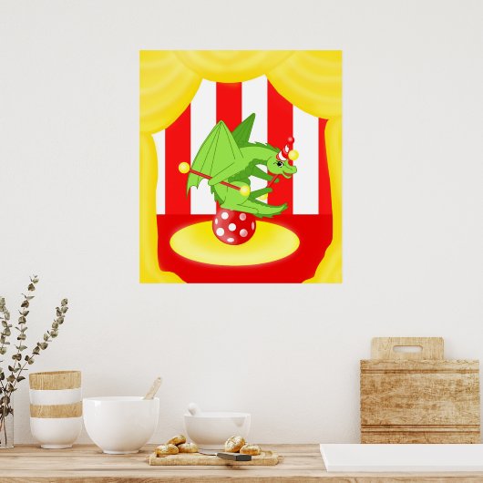 Dragon Clowne Poster (Keuken)