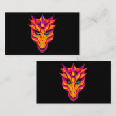 Dragon Colorful Pop Art Graphic Artwork Design Visitekaartje (Voorkant / Achterkant)