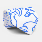 Dragon contour patroon 03.b stropdas (Opgerold)