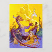 Dragon Cookout Briefkaart (Voorkant)