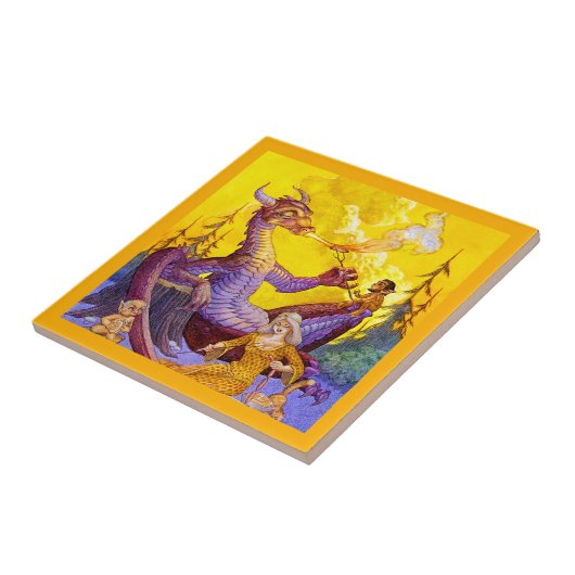 Dragon Cookout Tegeltje (Zijkant)