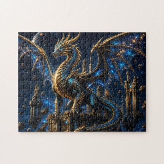 Dragón Cósmico — Guardián de las Estrellas Legpuzzel (Horizontaal)