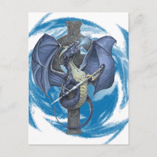 Dragon Cross - Briefkaart (Voorkant)