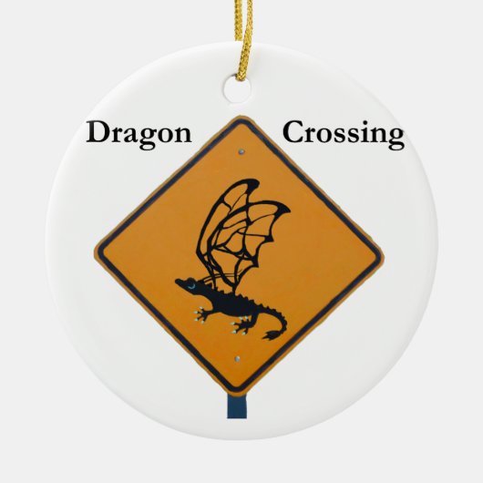 Dragon Crossing Keramisch Ornament (Voorkant)