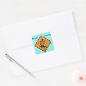 Dragon Crossing Vierkante Sticker (Envelop)