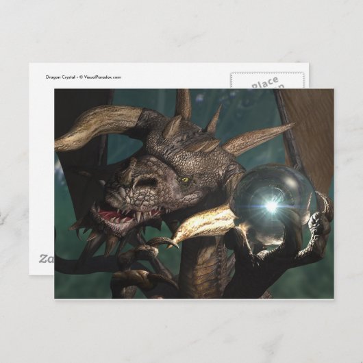 Dragon Crystal Briefkaart (Voorkant / Achterkant)