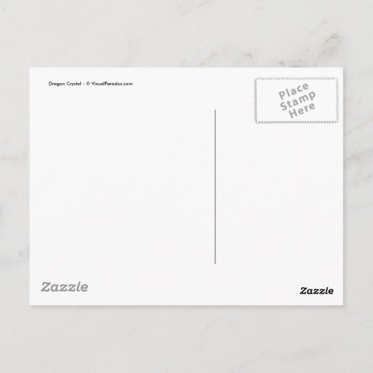 Dragon Crystal Briefkaart (Achterkant)