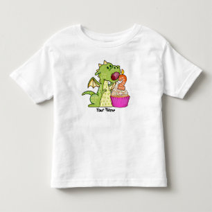 Dragon Cupcake 2e verjaardag Kinder Shirts
